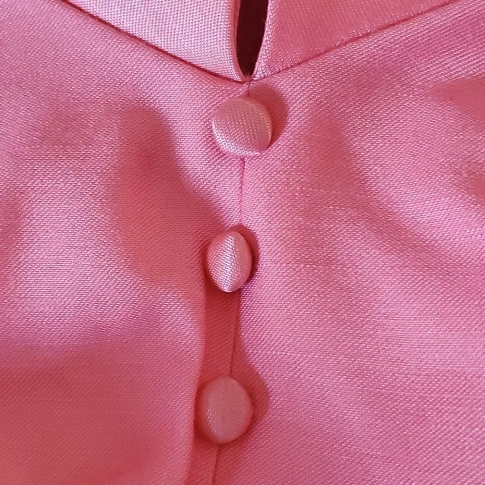 Emma Domb M Bow Back Collared Vintage Maxi Dress - Picture 6 of 9